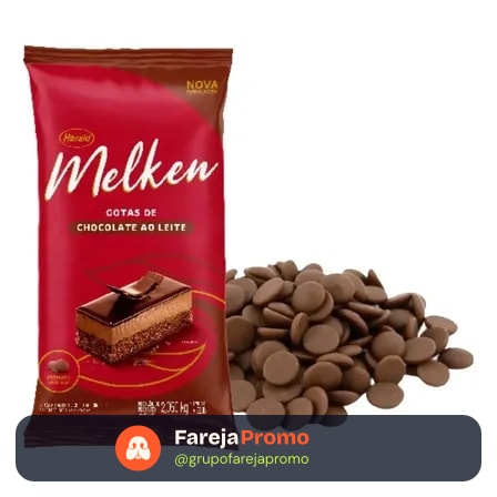 Chocolate Ao Leite Gotas Melken 2,050kg Harald