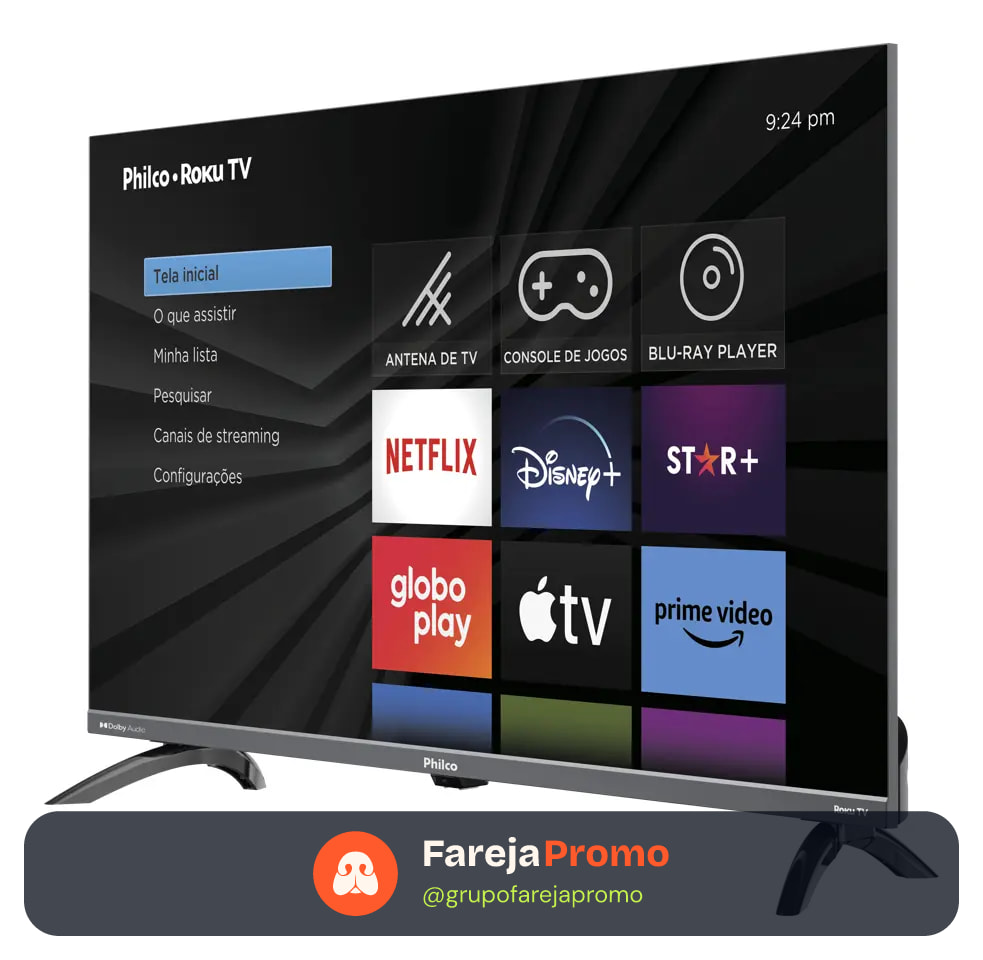 Smart Tv 32 Philco P32vik Roku Led Dolby Audio Hdr Wi-fi 110/220v