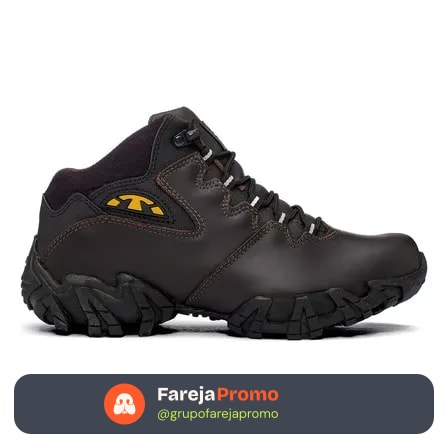 Bota Bull Terrier Bruce Masculina Original Couro Resistente