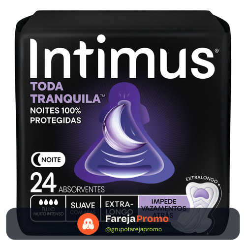 Absorvente Intimus Toda Tranquila Noite  - 24 Unidades