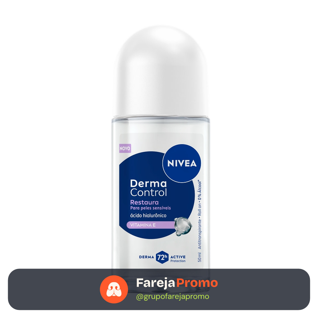 Desodorante Nivea Roll-On Restaura 50ml Antitranspirante