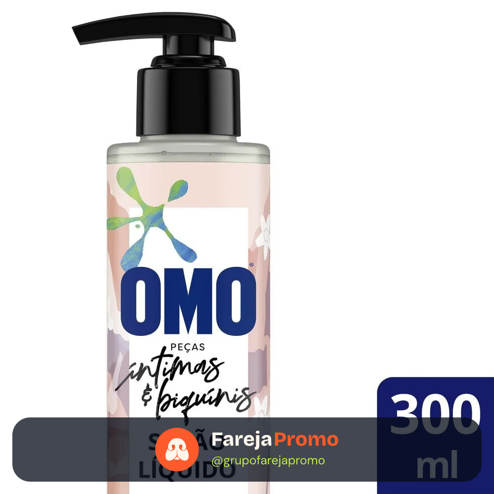 Lava Roupas Líquido OMO Peças Íntimas & Biquínis 300ML