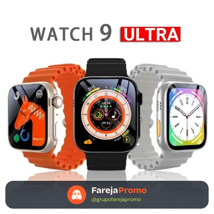 T900 Ultra Smartwatch Ultra 9 Novo Inteligente watch 9 Ultra Série 9 Bússola 2.2 Tela 49mm