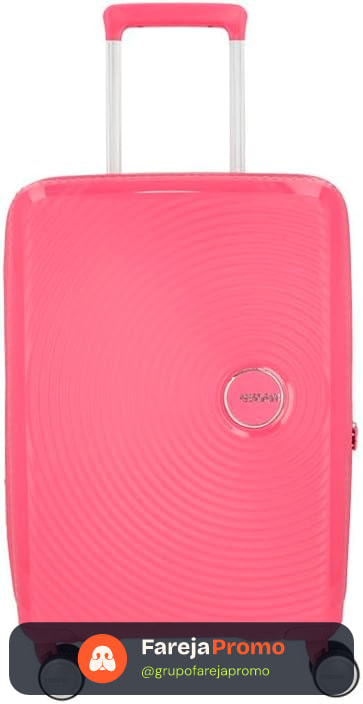 American Tourister Mala de Viagem Curio Rosa Pequena