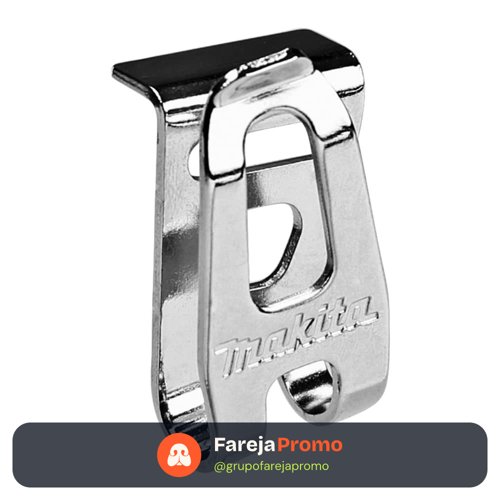 Gancho Clip para Parafusadeira Linha 12V CXT e Linha 18V LXT (Sem Parafuso) Makita