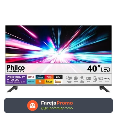 Smart Tv Philco 40 P40vik Led Roku Dolby Audio Wi-fi Hdmi Hdr Full Hd 110/220v