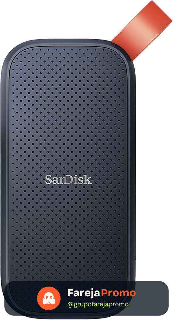HD SSD externo de 2Tb USB 3.2 compatível com PC e Notebook SANDISK SDSSDE61-2T00-G26