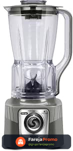Liquidificador Arno Power Max 2200 XXL LN87, Cinza Esverdeado, com 6 Lâminas Powelix Pro, Copo de 2.25L, Tecnologia Autolock Anti Vazamento e Limpeza Fácil, 110V