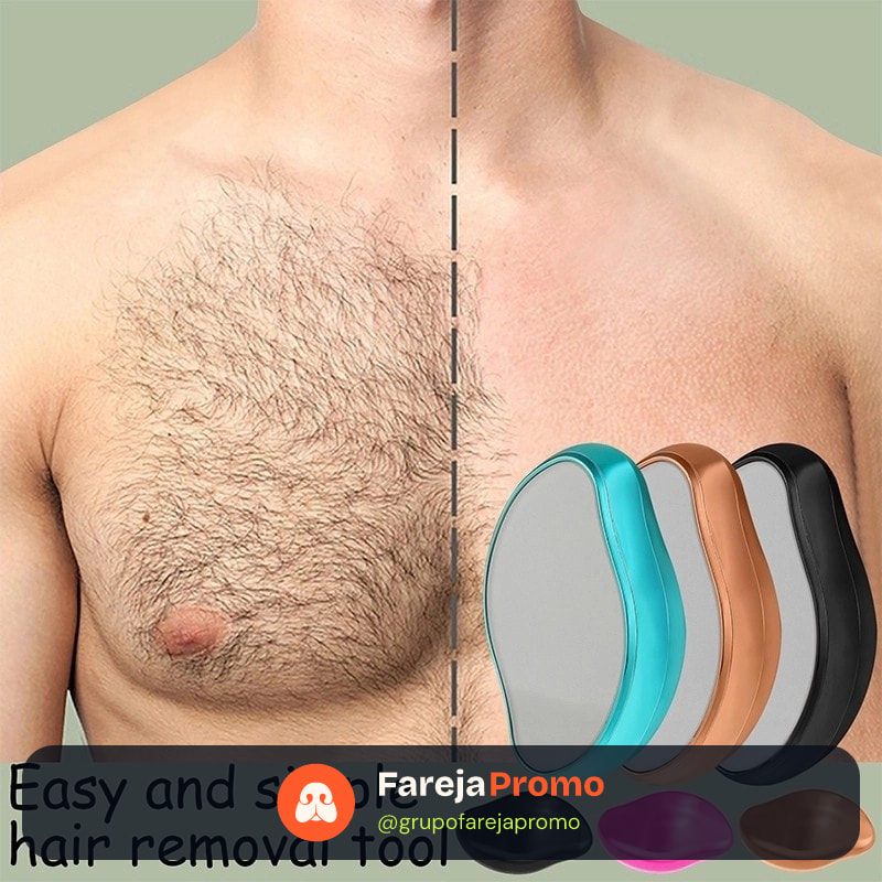 Depilador De Cristal Indolor Reutilizável Ferramenta De Beleza Fácil De Limpar Seguro