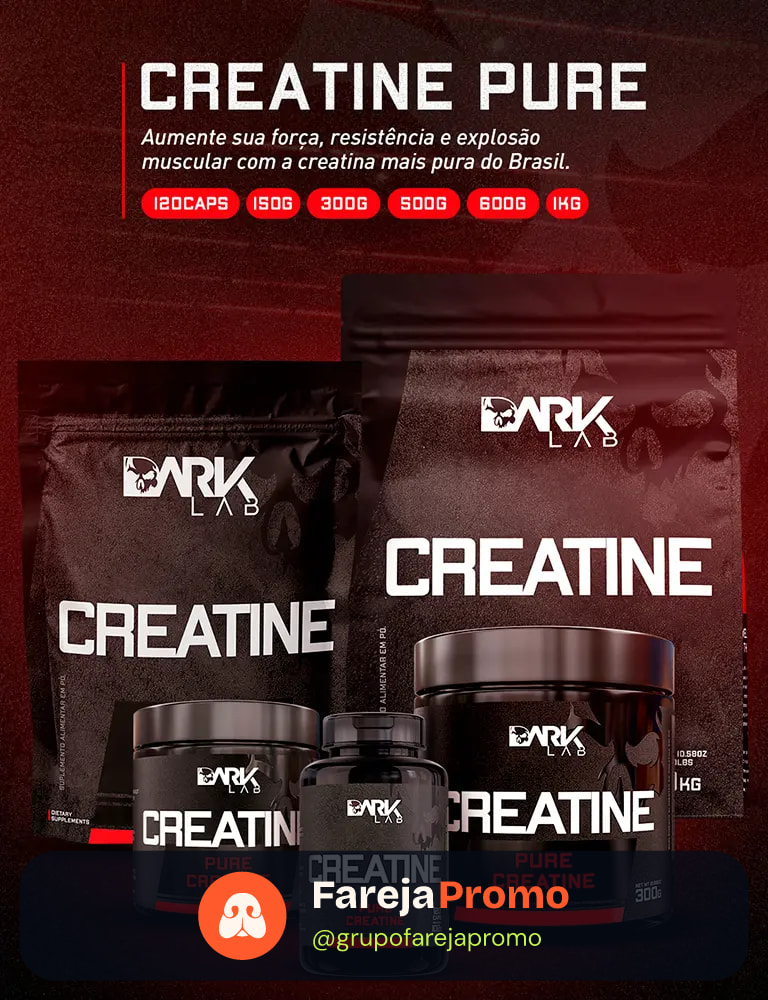 Creatina Monohidratada Pura 500g Dark Lab Unidade