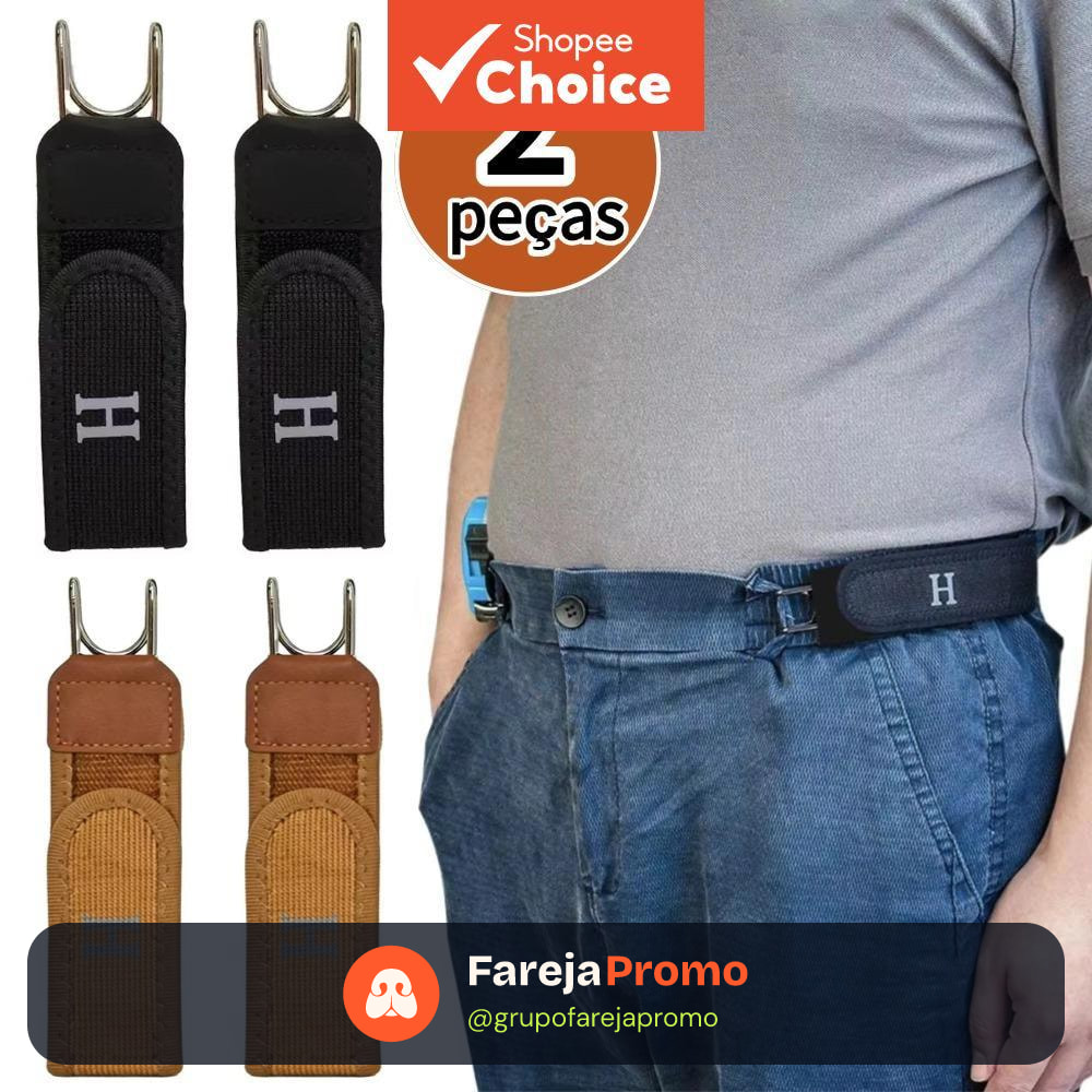 2 peças cinto elástico masculino sem fivela, ajustável e elástico, para jeans casual diário, unissex