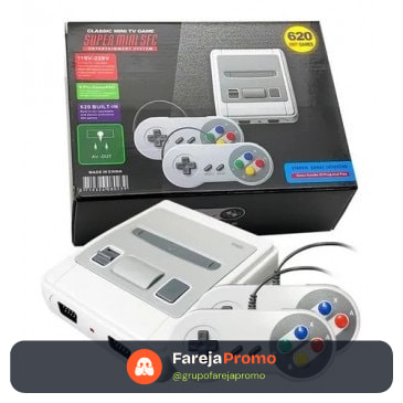 Video Game Super Mini 620 Jogos Retro 8 Bits 2 Controles Nitendo