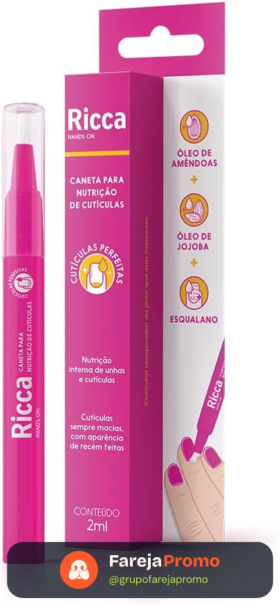 Ricca Caneta para Nutrição de Cutículas, 2ml
