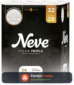 Papel Higiênico Neve Supreme Folha Tripla Leve 32 Pague 28 20 Metros