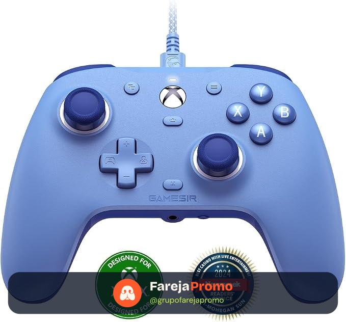 GameSir G7 SE Controle com Fio para PC, Xbox One, Xbox Series X|S, Gamepad para Jogos Plug and Play (Azul)
