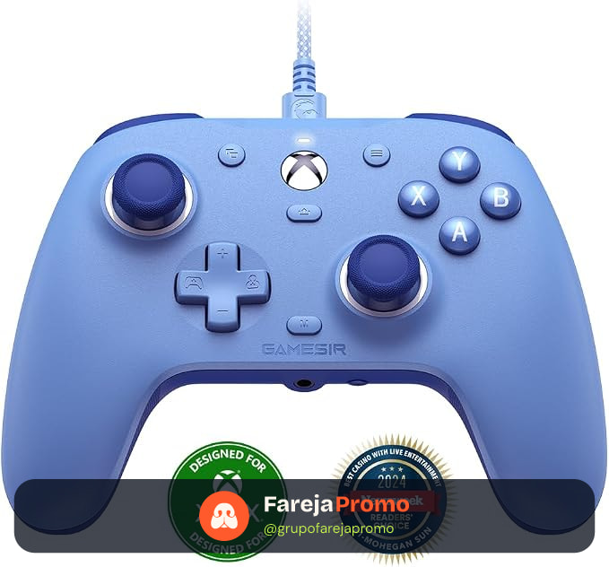 GameSir G7 SE Controle com Fio para PC, Xbox One, Xbox Series X|S, Gamepad para Jogos Plug and Play (Azul)