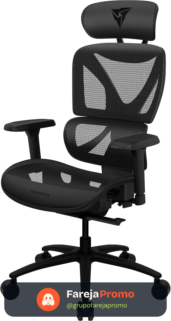 Cadeira Ergonômica XTC Mesh Preta ThunderX3