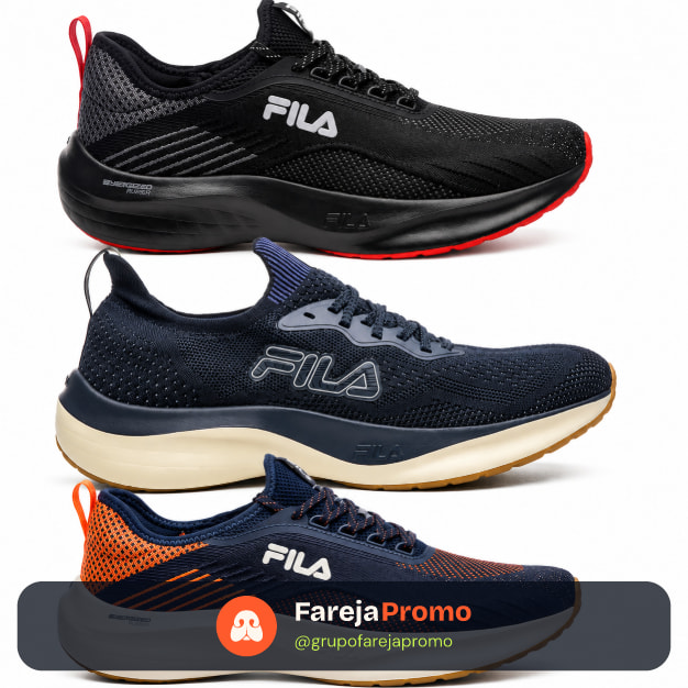 Tênis Fila Go Trainer Masculino Corrida Esporte Academia Original Oferta