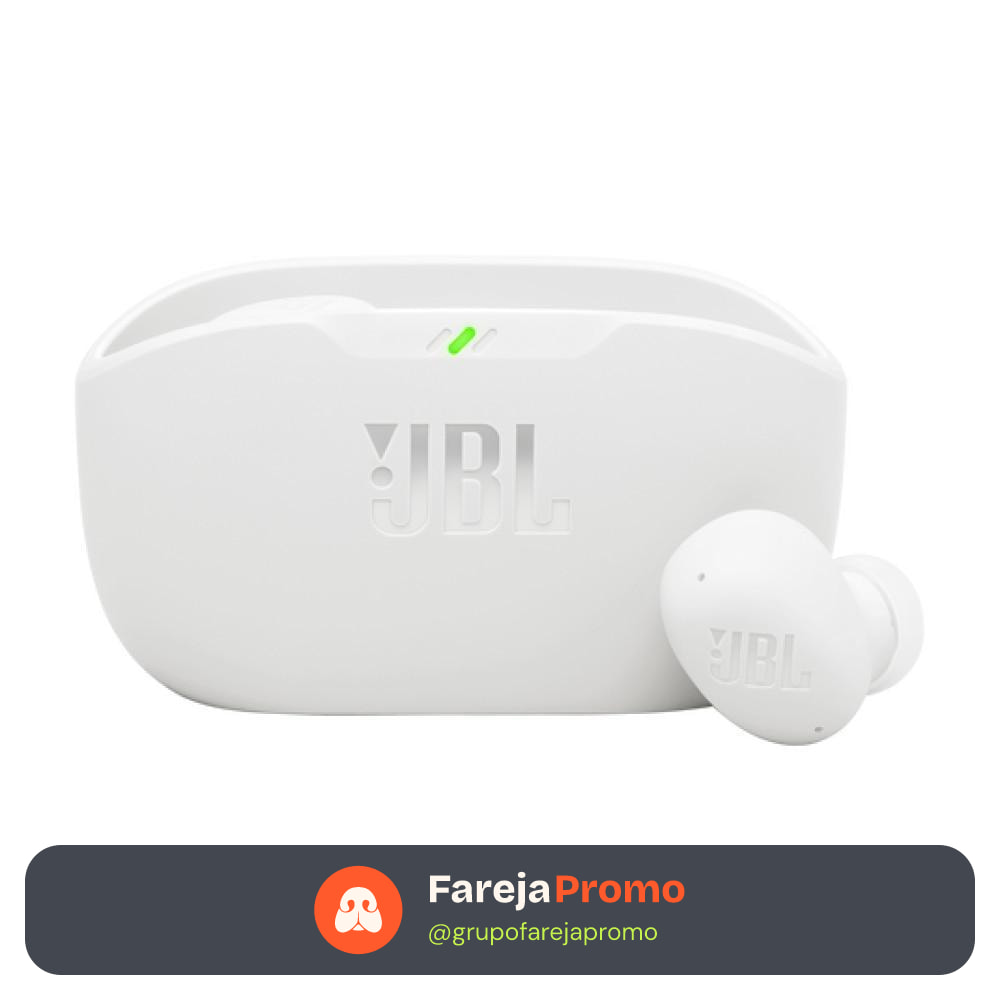 JBL Wave Buds 2, Fone de Ouvido Bluetooth, Branco