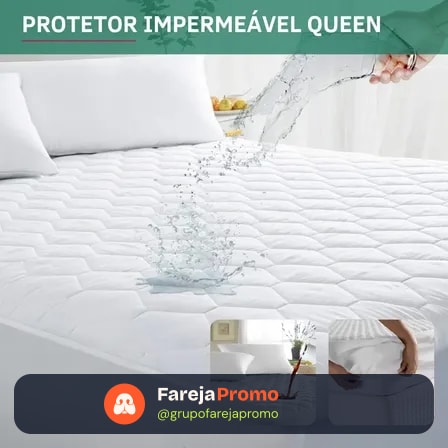 Capa Colchão Queen Padrão Impermeável Antialérgico Protetor Matelado Antiácaro Respirável Super Macio E Silencioso Branco