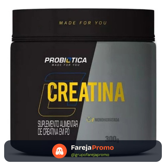 Suplemento em pó Creatina Creatine Pura 300g - Probiótica