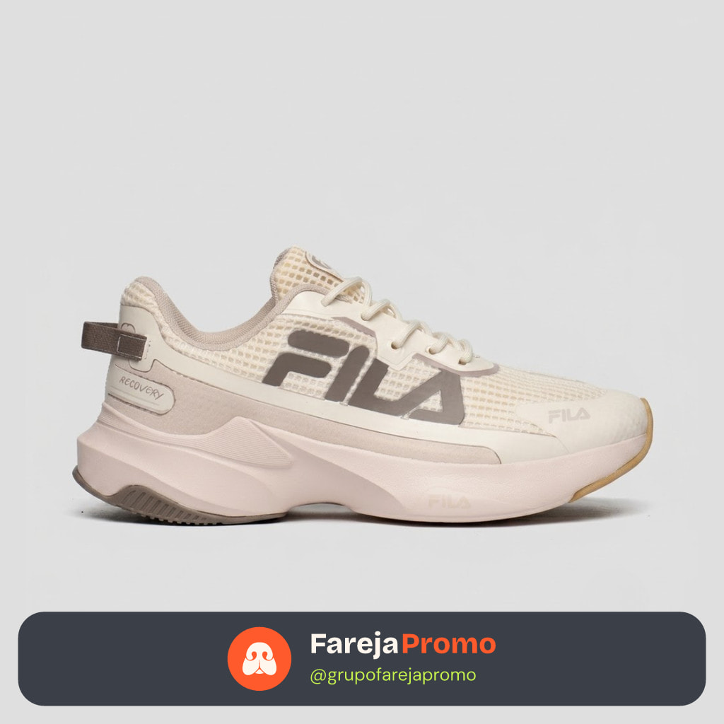Tênis Fila Recovery Feminino Caminhada Academia Treino Musculação Corrida Conforto Casual