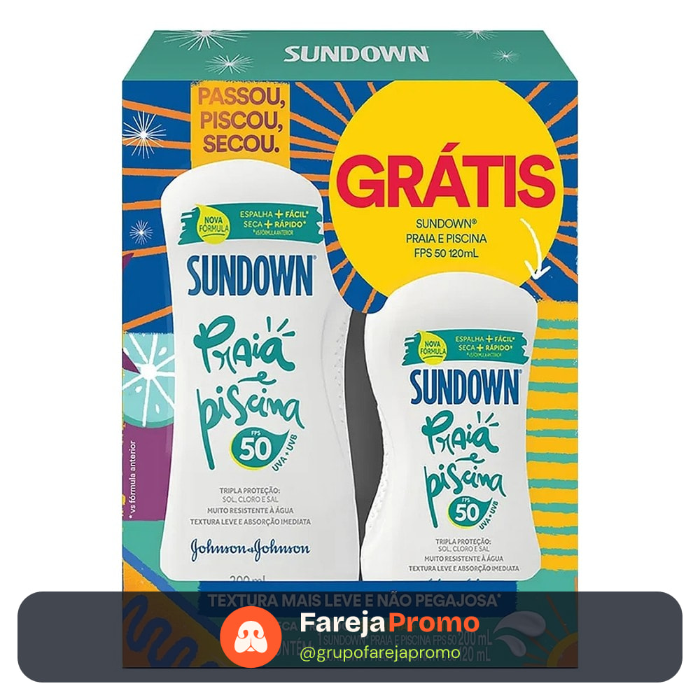 Kit Sundown Fps50 200ml + Sundown Fps50 120ml