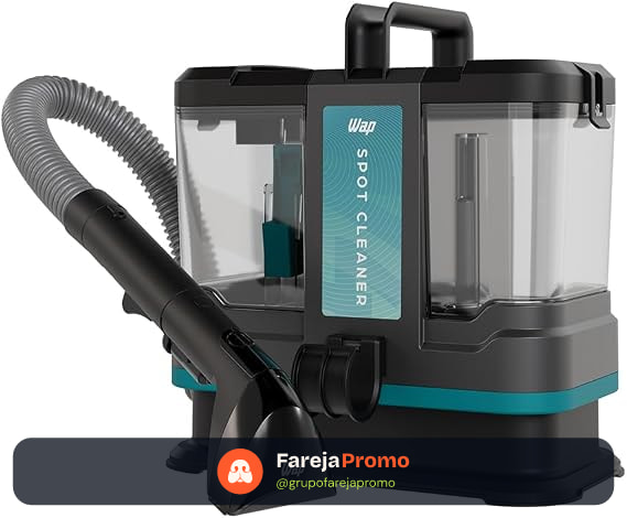 WAP Extratora e Higienizadora 3 em 1 WAP SPOT CLEANER W4 1650W Leve Compacta Alcance de 6 Metros Com 3 Acessórios (220, Volts)