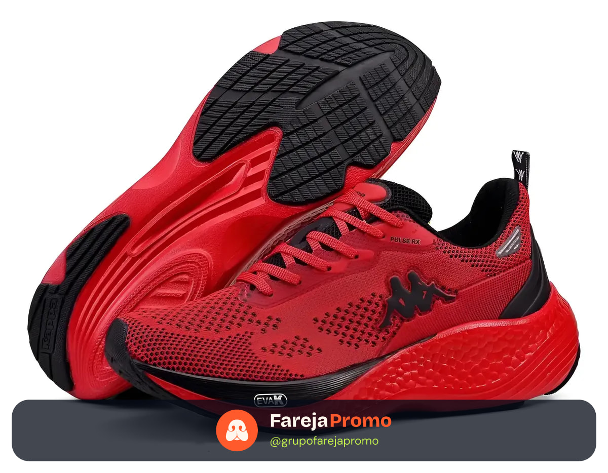 Tênis Kappa Pulse Rx Unissex Corrida Conforto