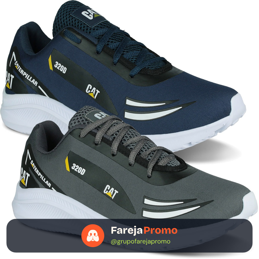 Kit 2 Tênis Masculino 320d Academia Caminhada Corrida Super Leve Macio Loja Easy