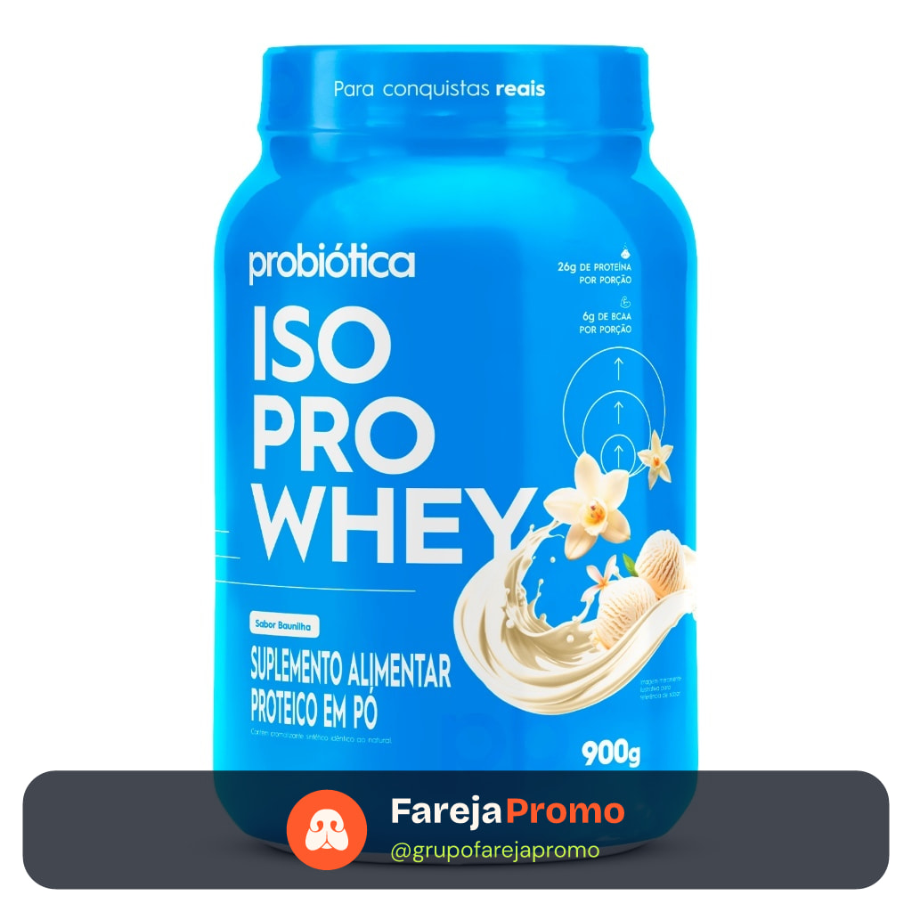 Whey Protein Isolado Iso Pro Whey 900g – Baixo Carboidrato | Probiótica