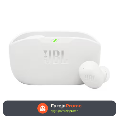 Fone de Ouvido Bluetooth JBL Wave Buds 2 Branco