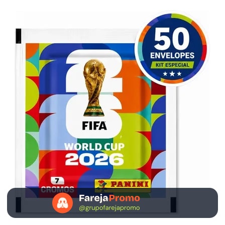 Kit 350 Figurinhas Copa Do Mundo 2026 50 Envelopes Da Panini Copa Do Mundo 2026 50