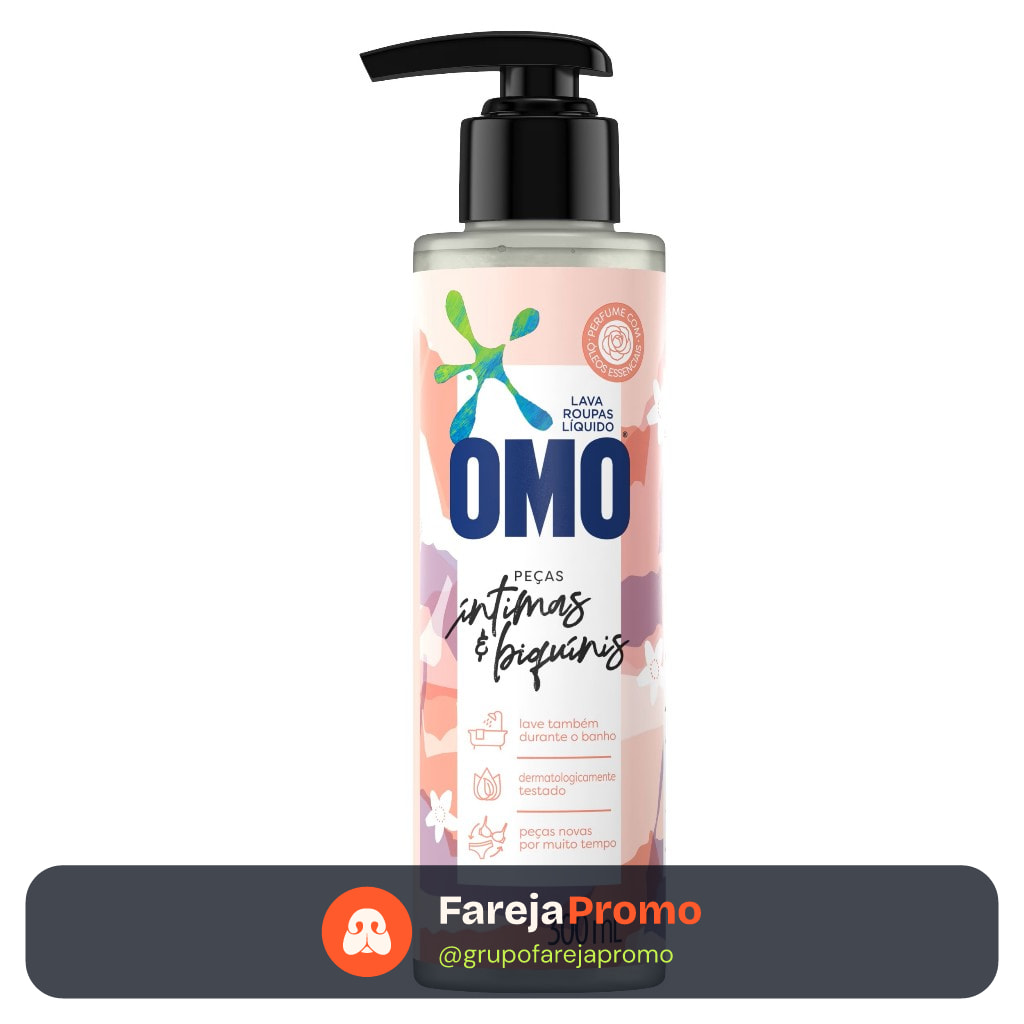 Lava Roupas Líquido OMO Peças Íntimas & Biquínis 300ML