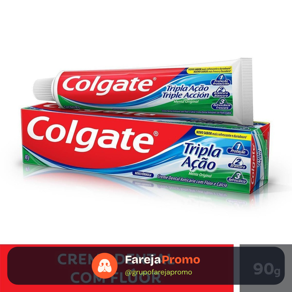Creme Dental Colgate Tripla Ação Menta Original 90g