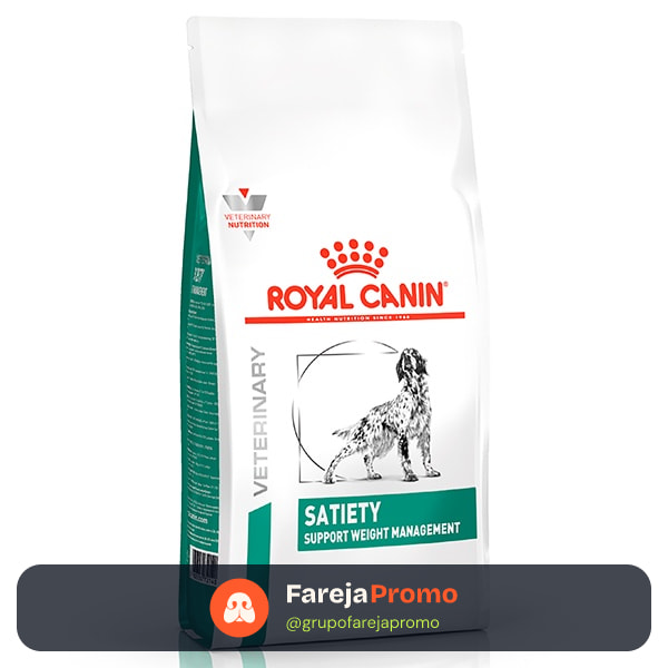 Ração Royal Canin Veterinary Nutrition Satiety para Cães Adultos - 10,1Kg