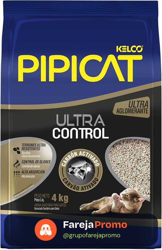 Pipicat Areia Higiênica Ultra Control 4 kg