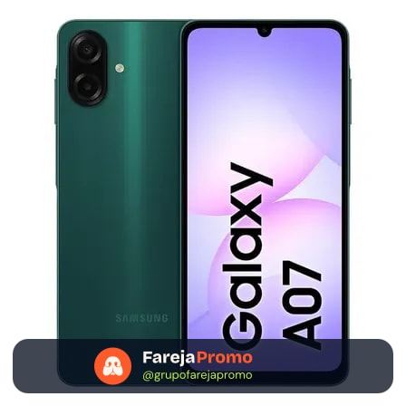 Celular Samsung Galaxy A07 256gb 8gb Câmera 50mp Verde