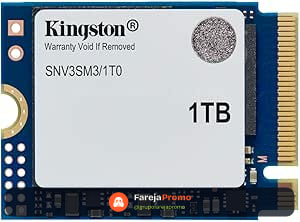 Kingston NV3 1TB M.2 2230 NVMe SSD | Até 6000MB/s | SNV3SM3/1T0