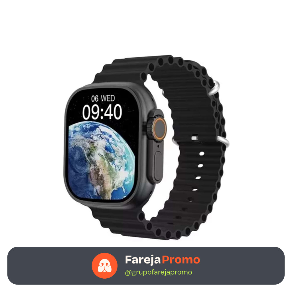 T900 Ultra Smartwatch S9 Ultra Relógio Inteligente 49mm Estoque em São Paulo disponível para pronta entrega