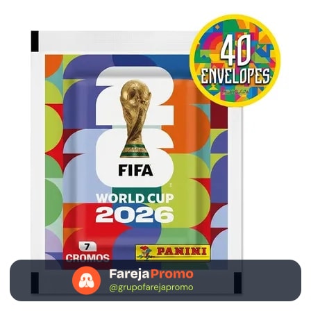 Kit 280 Figurinhas Do Álbum Copa Do Mundo 2026- 40 Envelopes