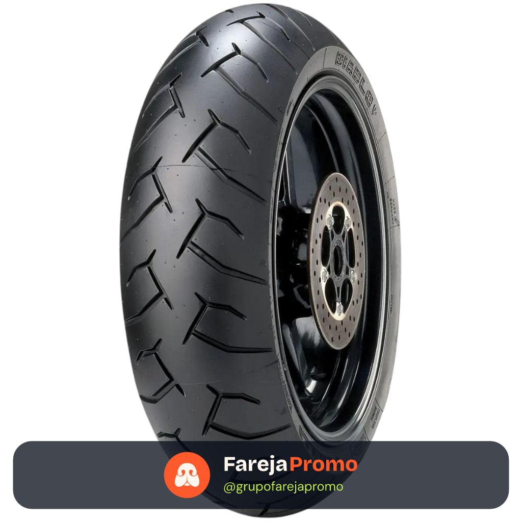PNEU TRASEIRO 180/55ZR-17 CB 650F BANDIT MT07 CB1000 DIABLO USO SEM CAMARA 73W Z750 HORNET NINJA PIRELLI