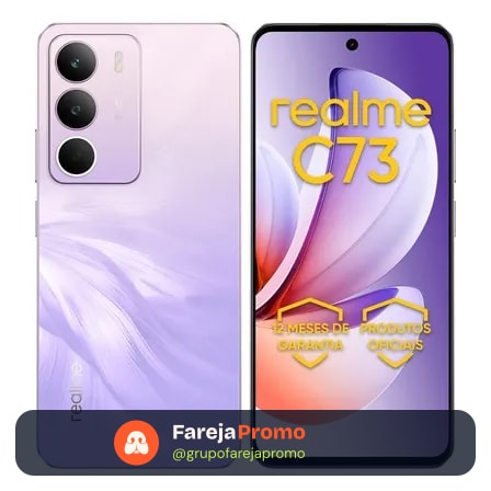 Celular Smartphone Realme C73 256gb 8gb Ram Dual Sim 120hz 6000mah Violeta