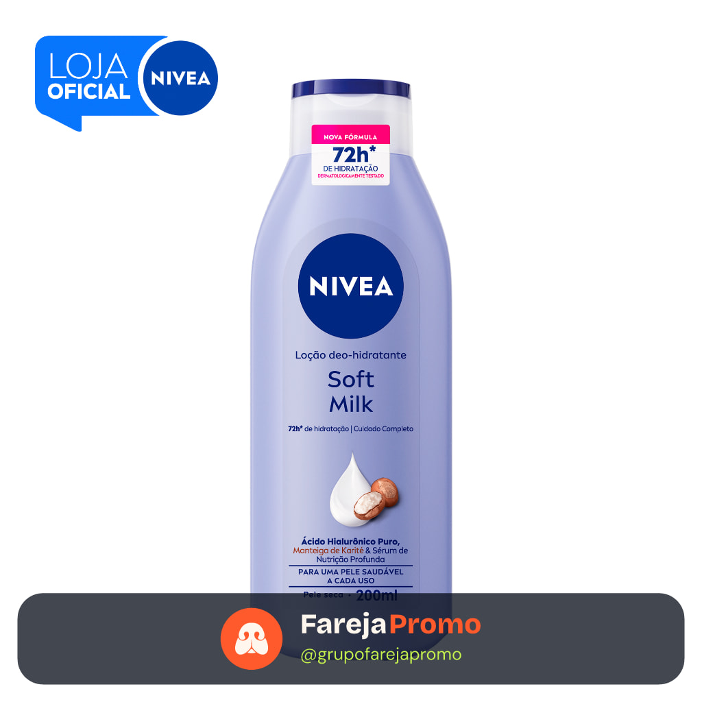 NIVEA Hidratante Desodorante Soft Milk 200ml