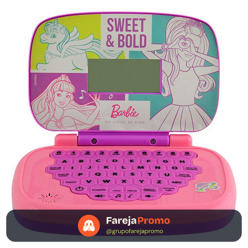 Laptop Infantil Educativo Bilíngue Candide Barbie