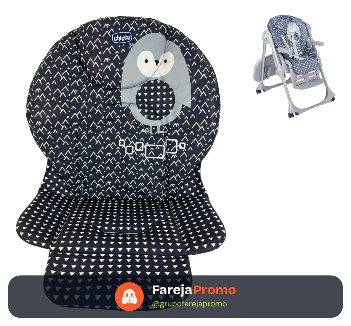 Forro Pinguin Para Cadeira De Alimentação Polly Easy Chicco