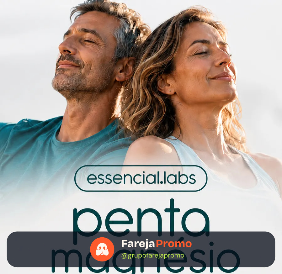 PENTA MAGNÉSIO - Bisglicinato + Dimalato + Citrato + Taurato + Óxido de Magnésio - A Combinação Perfeita de 5 Magnésios com Máxima Pureza e Biodisponibilidade - 60 Cápsulas