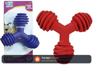 Brinquedo de Borracha para Cães Furacão Pet, Triangular, Tamanho G