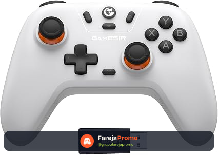 Controlador sem fio GameSir Nova Lite 2.4g para PC com Windows, iPhone, Android, Switch e Steam Deck, Controle Bluetooth Gamepad com gatilho de efeito Hall, Turbo, vibração Rumble(Nova Lite(Branco))