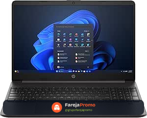 Notebook HP 256R G9 Intel Core i5 13º Geração. Memoria RAM 16GB. SSD 256GB. Tela de 15,6" LCD. Windows 11 - Home SL - Cinza Escuro. Bivolt. (BQ9L2AT#AK4)